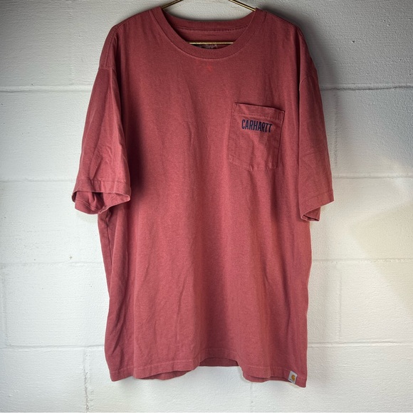 Carhartt Short Sleeve Red Pocket Tshirt, 2XL - Picture 3 of 6
